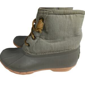 Women's Sperry Saltwater Taupe Size 7 Rain/Snow Boots STS81646